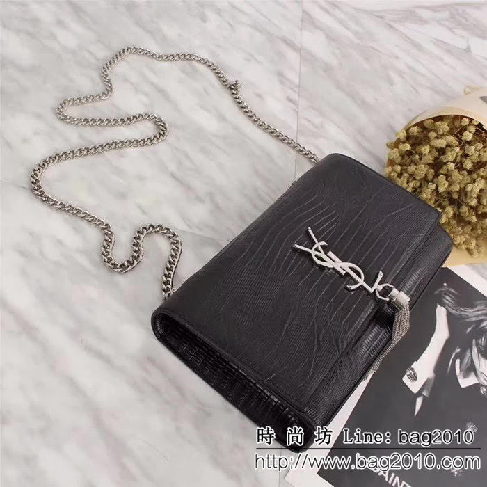 YSL聖羅蘭 專櫃品質 蜥蜴紋牛皮鏈條挎包 26814 YAS1171